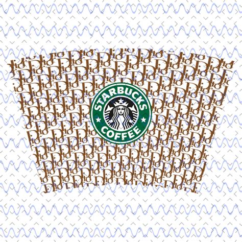 dior starbucks cup svg